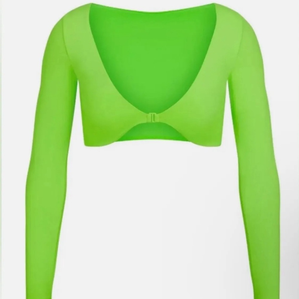 SKIMS NEON GREEN SWIM TOP